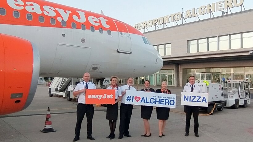 EASYJET: AL VIA LA NUOVA ROTTA DA NIZZA AD ALGHERO