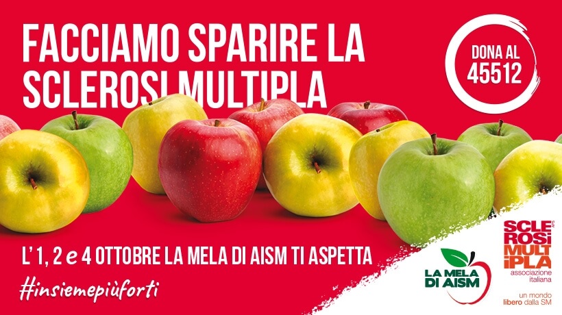 FACCIAMO SPARIRE LA SCLEROSI MULTIPLA CON “La Mela di AISM”